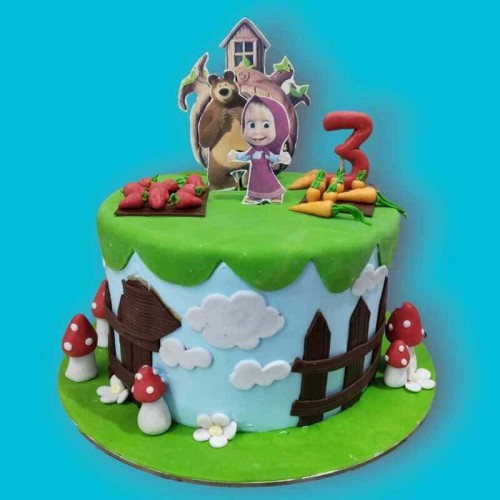 Masha and The Bear Birthday Cake Delivery in Ghaziabad