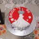 Bride to Be Theme Fondant Cake Delivery in Ghaziabad
