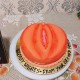 Vagina Theme Fondant Cake Delivery in Ghaziabad