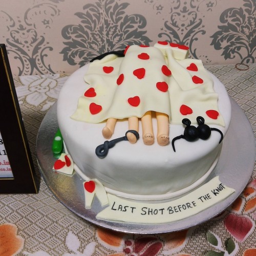 Last Shot Before The Knot Bachelorette Cake Delivery in Ghaziabad