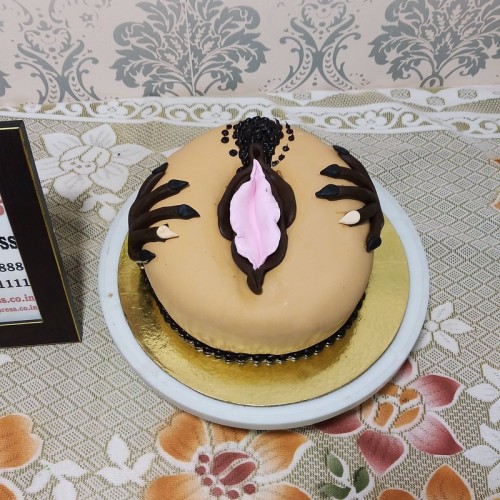 Pussy Theme Naughty Cake Delivery in Delhi