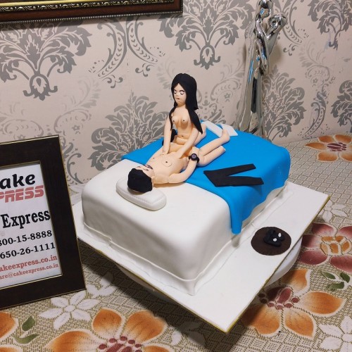 Girl on Top Bachelorette Fondant Cake Delivery in Ghaziabad