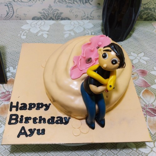 Naughty Guy With Vagina Fondant Cake Delivery in Ghaziabad