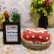 Red Polka Bra Theme Adult Cake Delivery in Ghaziabad