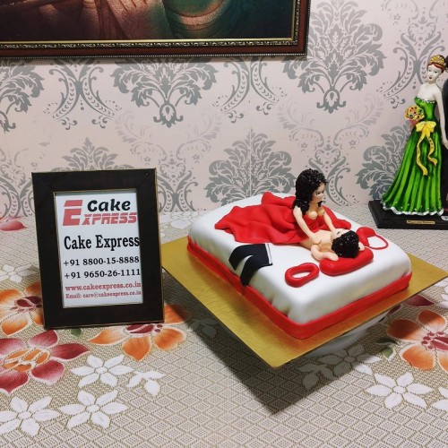 Girl on Top Theme Naughty Cake Delivery in Ghaziabad