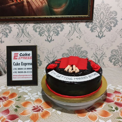 Naughty Semi Fondant Chocolate Cake Delivery in Ghaziabad