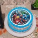 Marvel Avenger Round Photo Cake Delivery in Ghaziabad