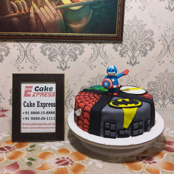 Avengers Birthday Fondant Cake