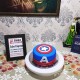 Captain America Fondant Cake Delivery in Ghaziabad