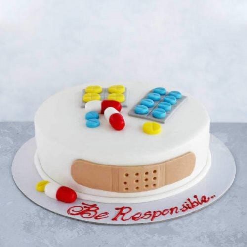 First Aid Kit Shaped Fondant Cake Delivery in Ghaziabad