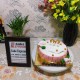 Engagement Rings Fondant Cake Delivery in Ghaziabad