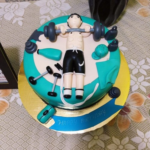 Bodybuilding Theme Cake Delivery in Ghaziabad