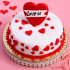 Love U Hearts Designer Fondant Cake