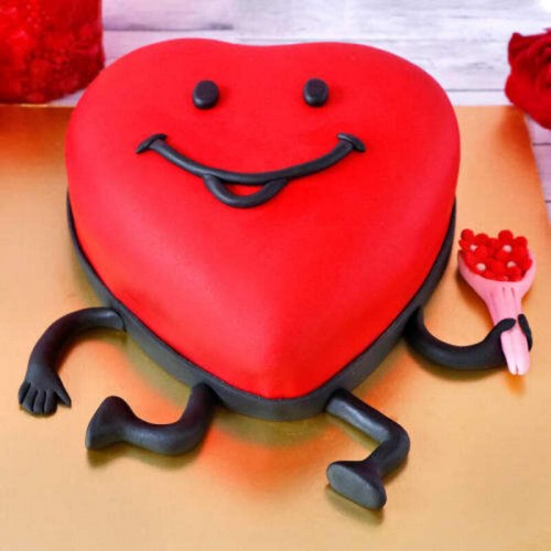 Love You Proposal Fondant Cake Delivery in Ghaziabad