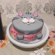 Pussy Cat Face Fondant Cake Delivery in Ghaziabad