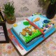 Animal in Book Theme Fondant Cake Delivery in Ghaziabad