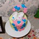 Little Hearts Baby Shower Cake Delivery in Ghaziabad