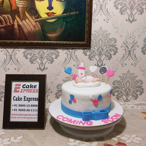 Cute Baby Shower Cake Delivery in Ghaziabad