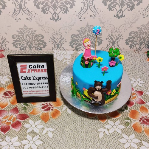 Masha & The Bear Designer Cake Delivery in Ghaziabad