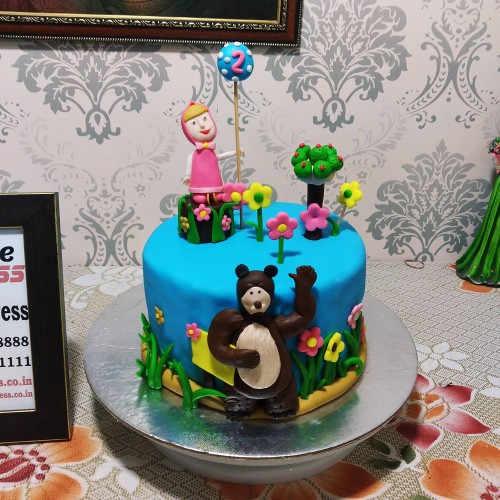 Masha & The Bear Designer Cake Delivery in Ghaziabad