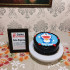 Doraemon Round Chocolate Photo Cake