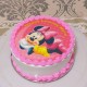 Disney Minnie Mouse Round Photo Cake Delivery in Ghaziabad