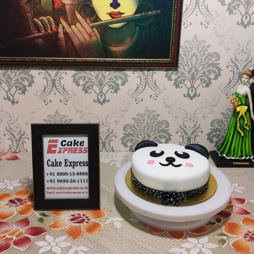 Cute Panda Face Designer Cake Delivery in Ghaziabad