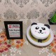 Cute Panda Face Designer Cake Delivery in Ghaziabad