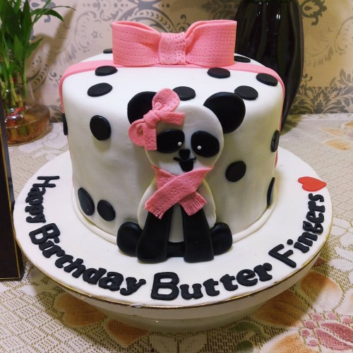 Baby Panda Fondant Cake Delivery in Ghaziabad