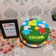 Peppa & George Pig Fondant Cake Delivery in Ghaziabad