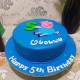 George Pig Blue Fondant Cake Delivery in Ghaziabad