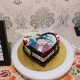 Heart Shape Chocolate Photo Cake Delivery in Ghaziabad