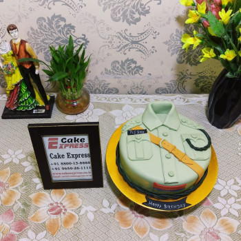Indian Police Birthday Cake