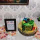 PUBG Battlefield Fondant Cake Delivery in Ghaziabad