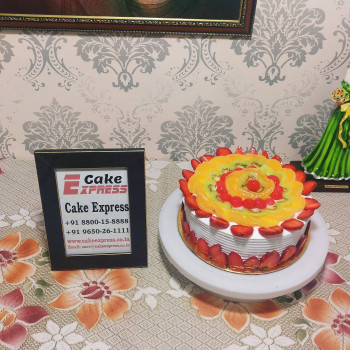 Mixed Fruit Delight Cake