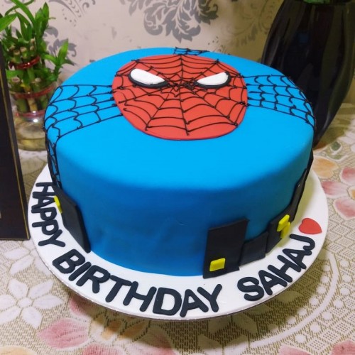Delicious Spiderman Fondant Cake Delivery in Ghaziabad