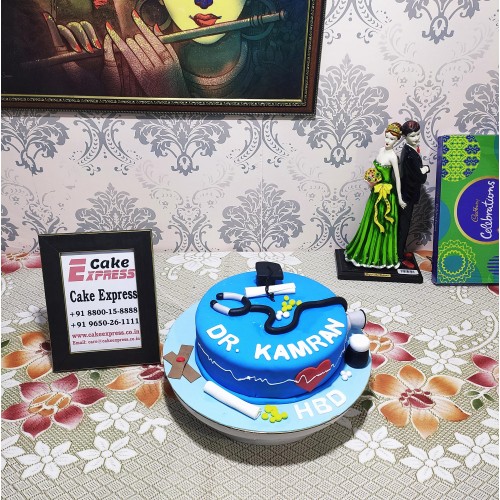 Doctor Birthday Fondant Cake Delivery in Ghaziabad