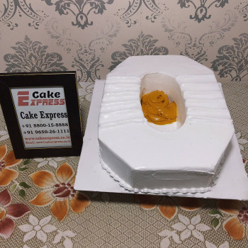 Toilet Sheet Shaped Cake