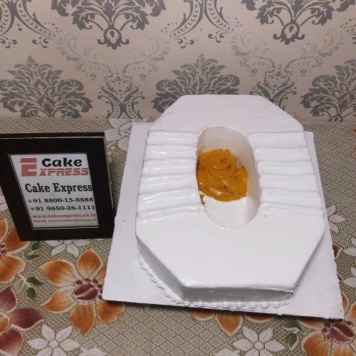 Toilet Sheet Shaped Cake Delivery in Ghaziabad