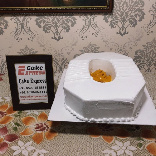 Toilet Sheet Shaped Cake Delivery in Ghaziabad