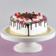 Black Forest Gems Decorated Heart Cake Delivery in Ghaziabad