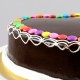 Heart Shaped Chocolate Cake With Gems Delivery in Ghaziabad