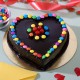 Heart Shaped Truffle Cake With Gems Delivery in Ghaziabad
