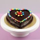 Heart Shaped Truffle Cake With Gems Delivery in Ghaziabad