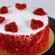 Red Hearts Velvet Cake Delivery in Ghaziabad