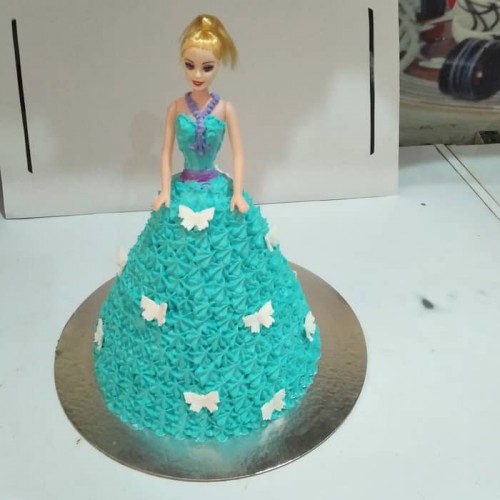 Barbie Doll in Green Dress Cake Delivery in Ghaziabad