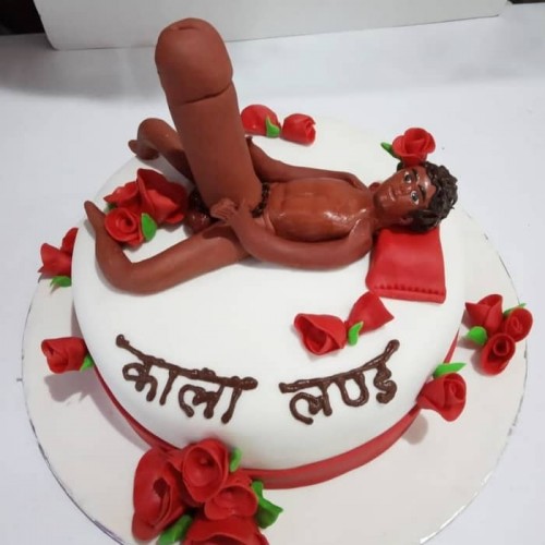 Big Dick Funny Guy Fondant Cake Delivery in Ghaziabad
