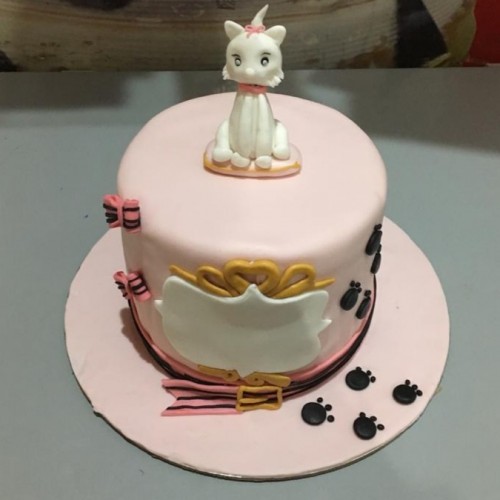 Cat Theme Fondant Cake Delivery in Ghaziabad
