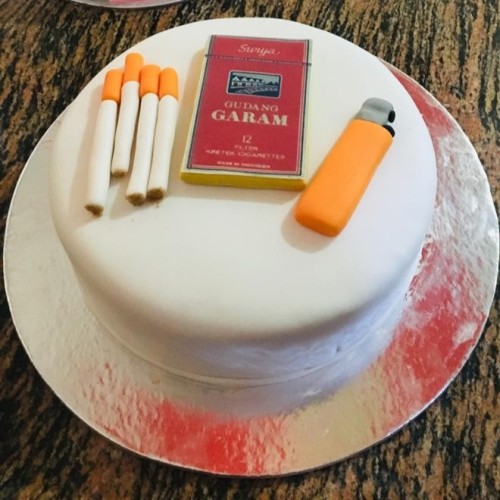 Cigarette and Lighter Theme Cake Delivery in Ghaziabad Cigarette and Lighter Theme Cake Delivery in Ghaziabad