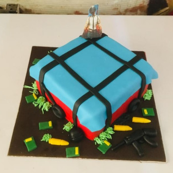 PUBG Container Fondant  Cake
